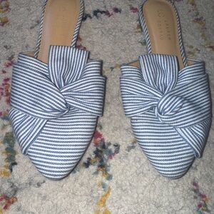 Blue Striped Women's Shoes